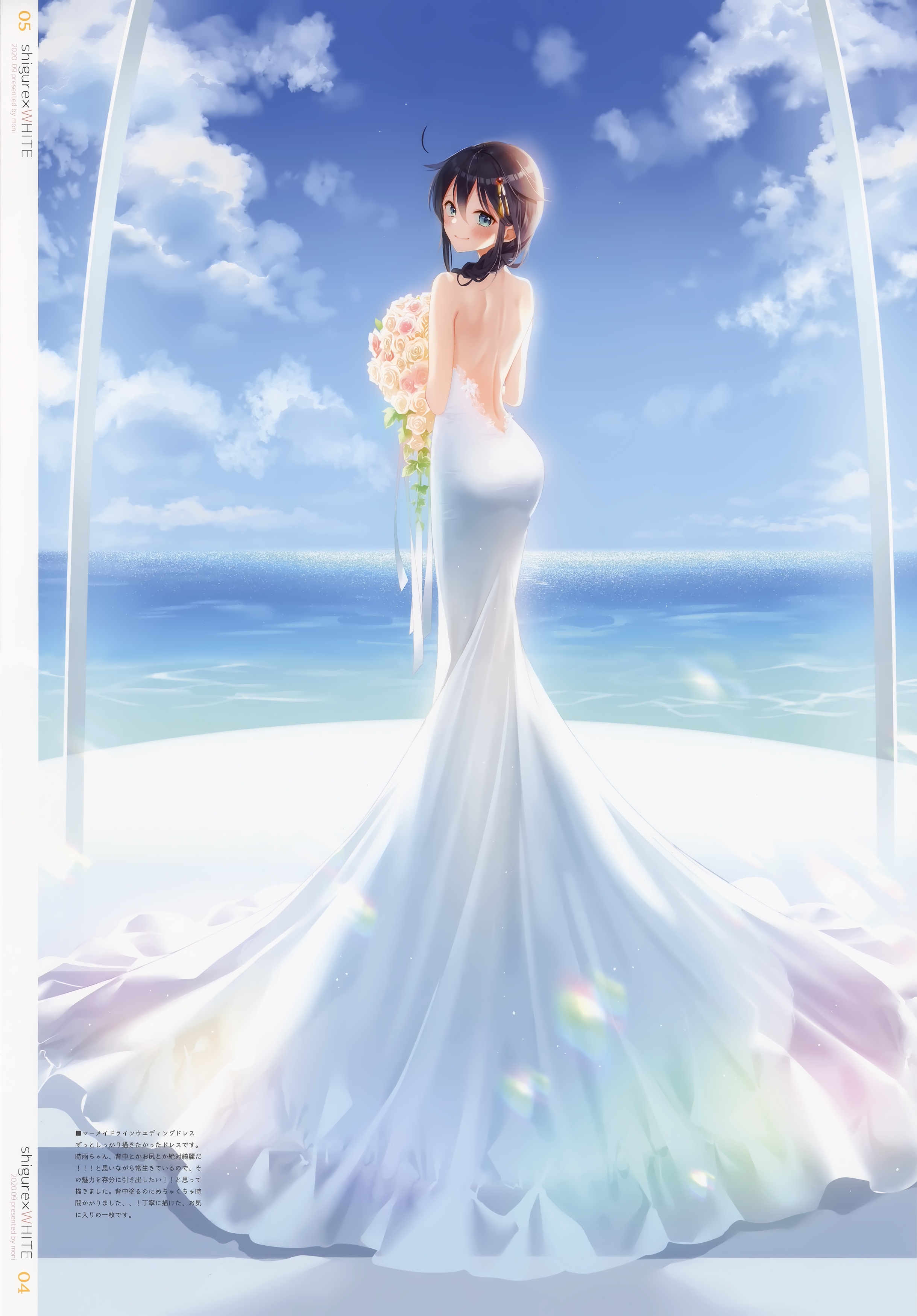 moni naoto kantai collection shigure (kancolle) dress wedding dress